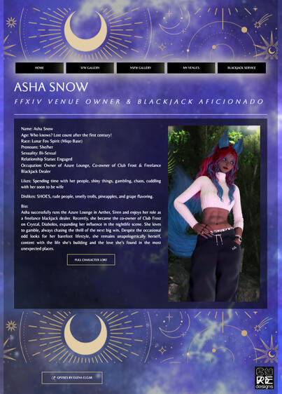Asha Snow RP Carrd