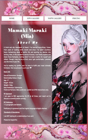 Mamaki Maraki RP Carrd